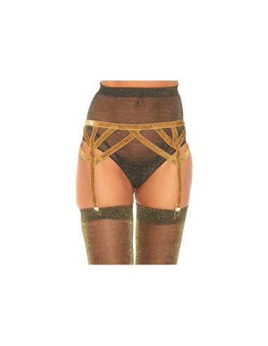 Leg Avenue - Liguero Lurex Dorado Talla Unica