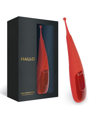 Hallo - Focus Potente Vibrador Touch Rojo