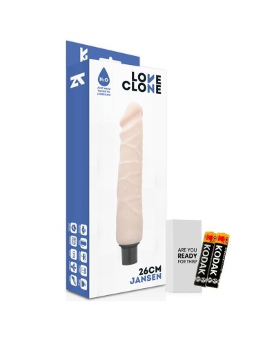 Loveclone - Jansen Self Lubrication Vibrador 26 Cm -o- 4.2 Cm