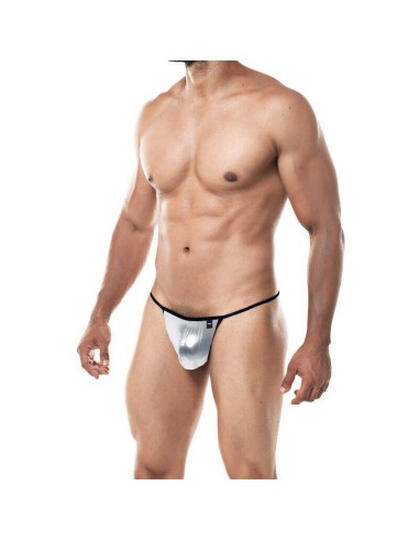 Cut4men - Tanga Provocative Plateado Xl