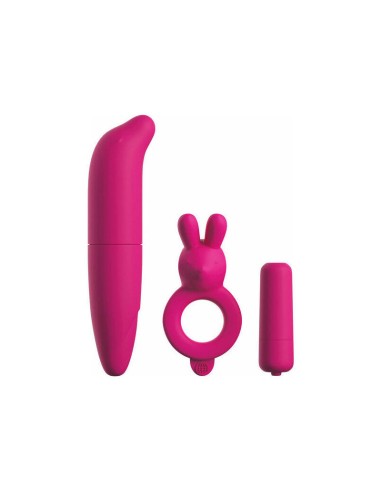 Classix - Kit Para Parejas Con Anillo, Bala Y Estimulador Rosa