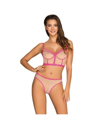 Obsessive - Nudelia Set Dos Piezas Rosa S/m