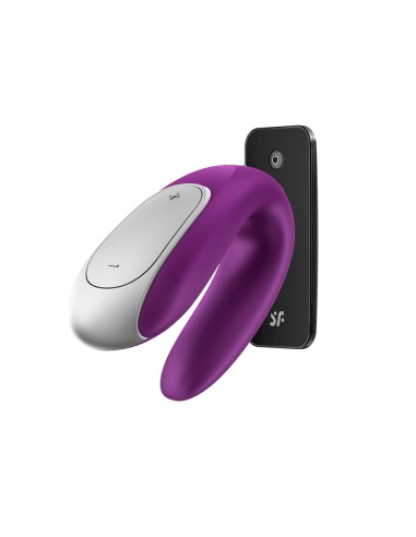 Double Fun Vibrador Para Parejas Con App Y Control Remoto Violeta