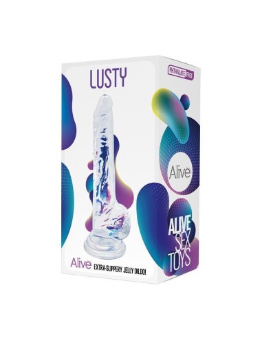 Alive - Lusty Pene Realistico Transparente 18 Cm