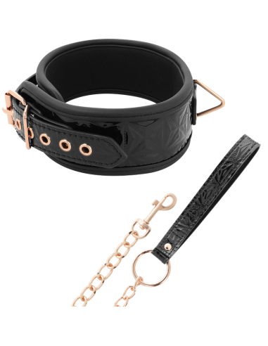 Begme - Black Edition Collar Cuero Vegano Con Forro De Neopreno