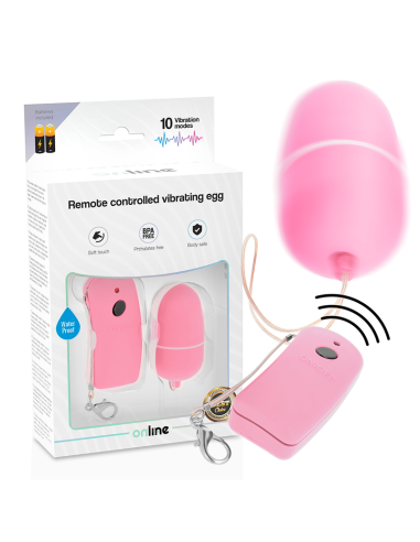 Online Huevo Vibrador Con Mando Control Remoto - Rosa