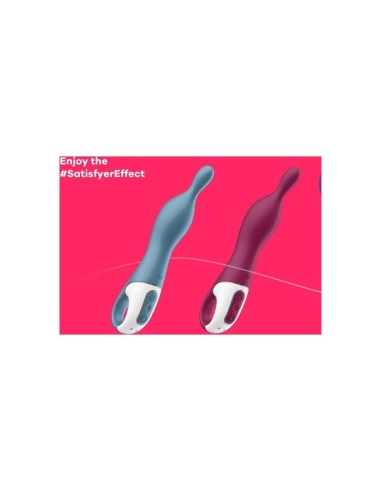 Plug  Anal Satisfyer A-mazing 1 Vibrador Punto A - Azul