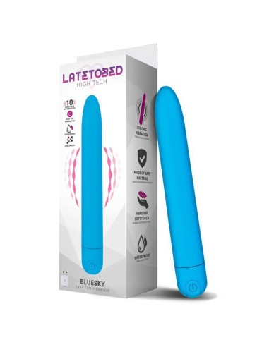 Bluesky Vibrador 10 Funciones Usb Azul Mate