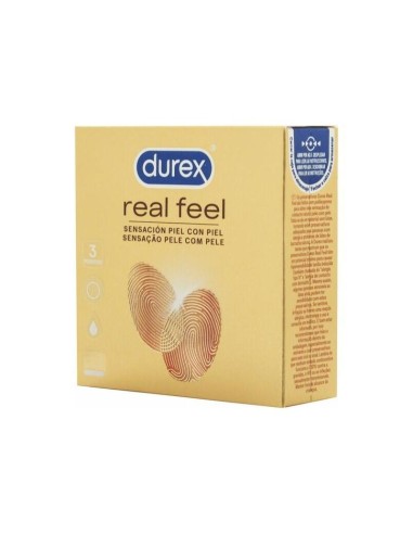 Durex - Real Feel Preservativos 3 Unidades