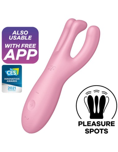 Satisfyer - Threesome 4 Vibrador App Rosa