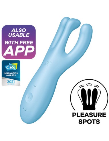 Satisfyer - Threesome 4 Vibrador App Azul