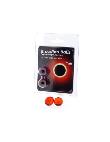 2  Brazilian Balls Explosion De Aromas Gel Excitante Efecto Calor Y Frio