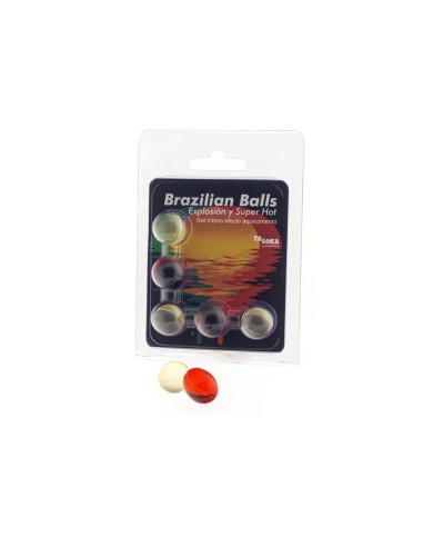 5  Brazilian Balls Explosion De Aromas Gel Excitante Efecto Supercalentamiento