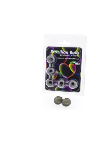 5  Brazilian Balls Explosion De Aromas Gel Excitante Efecto More Flavour