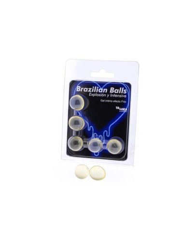 Taloka - Brazilian Balls Gel Excitante Efecto Frio Y Vibración 5 Bolas