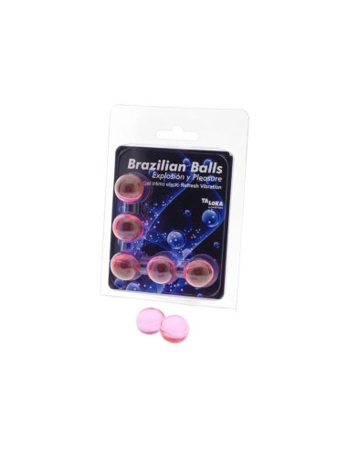 Taloka - Brazilian Balls Gel Excitante Efecto Vibración Refrescante 5 Bolas