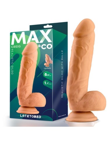 Dildo Creig Realista Con Testículos 8.5 Natural