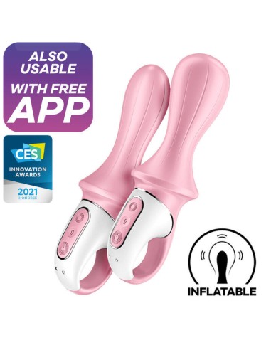 Vibrador Anal Inflable Satisfyer Air Pump Booty 5,  - Rosa