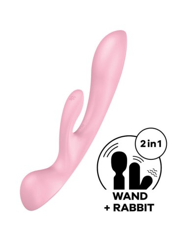 Satisfyer - Triple Oh Vibrador Híbrido Rosa