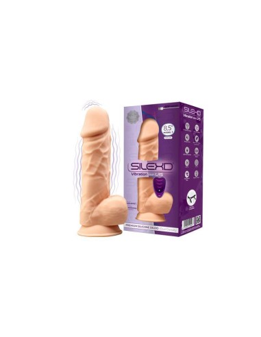 Silexd - Modelo 1 Pene Realistico Vibrador Silicona Premium Silexpan Control Remoto 21.8 Cm