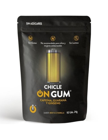 Wug Gum On Chicle Cafeína, Ginseng Y Guaraná 10 Unidades