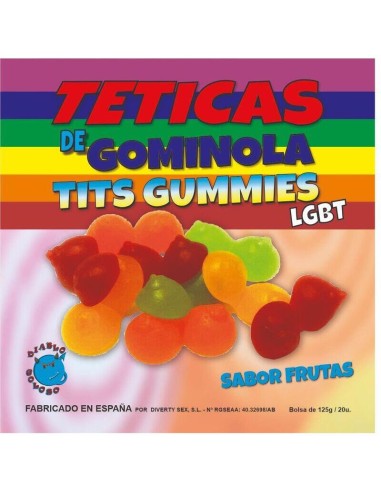 Diablo Goloso - Teticas De Gominola Brillo Surtidas Lgtb