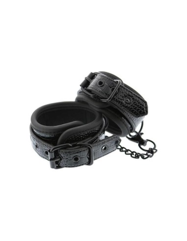 Blaze Ankle Cuff Croco Black