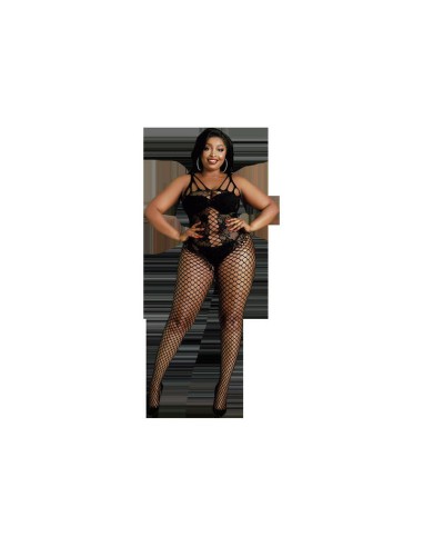 Moonlight - Modelo 4 Bodystocking Negro Talla Unica / Plus Size