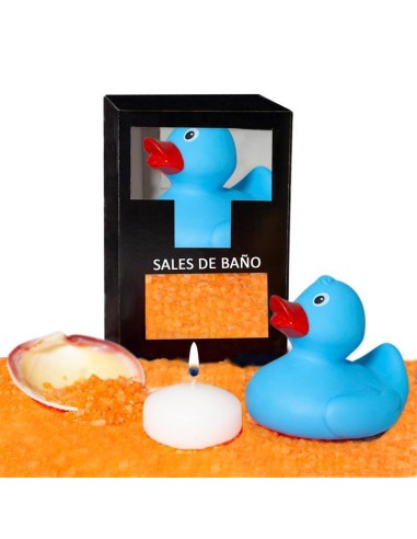 Set Sales Baño Aroma Mango Pato, Vela Y Concha 150 Gr