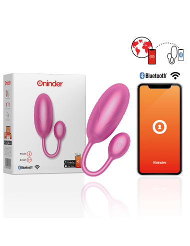 Oninder - Tokyo Huevo Vibrador Rosa 7.5 X 3.2 Cm - App Gratuita