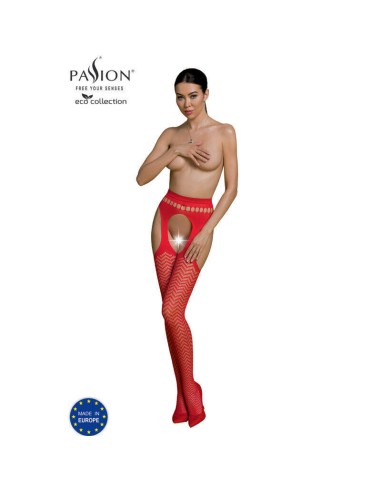 Passion - Eco Collection Bodystocking Eco S002 Rojo