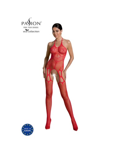 Passion - Eco Collection Bodystocking Eco Bs002 Rojo