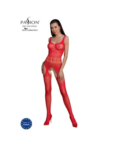 Passion - Eco Collection Bodystocking Eco Bs005 Rojo