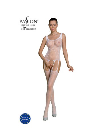 Passion - Eco Collection Bodystocking Eco Bs007 Blanco