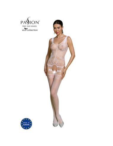 Passion - Eco Collection Bodystocking Eco Bs009 Blanco