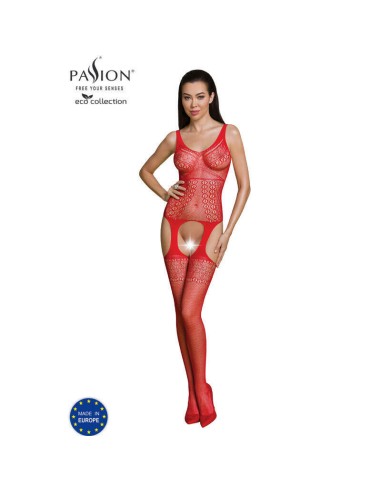 Passion - Eco Collection Bodystocking Eco Bs010 Rojo