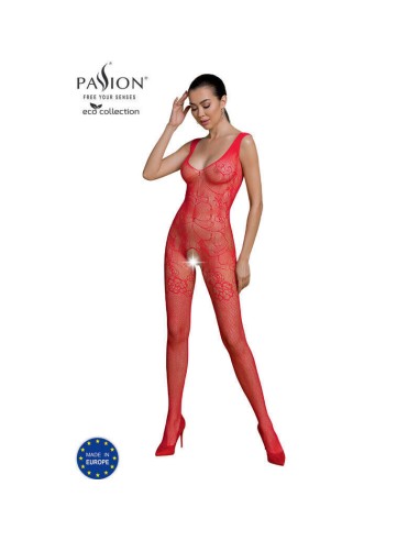 Passion - Eco Collection Bodystocking Eco Bs012 Rojo