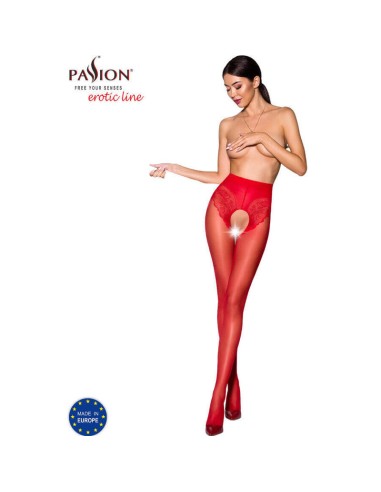 Passion - Tiopen 006 Medias Rojo 3/4 30 Den