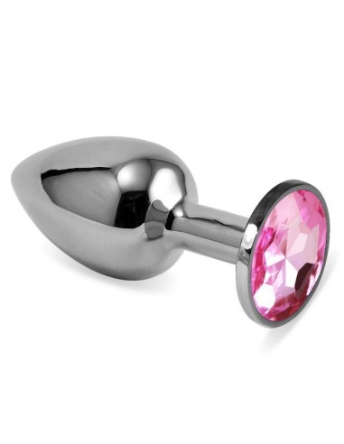 Plug Anal En Espiral Rosebud Con Joya Rosa