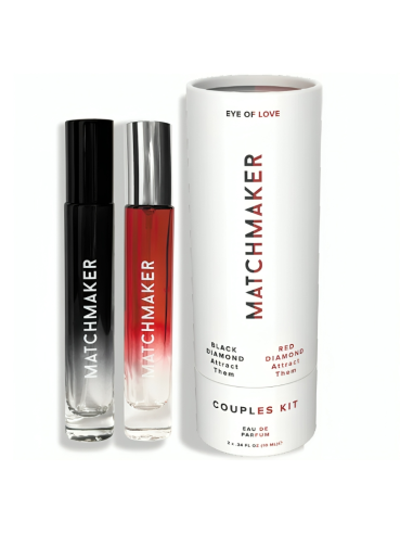 Eye Of Love - Matchmaker Black & Red Diamond Kit Parejas Perfume Feromonas 10 Ml