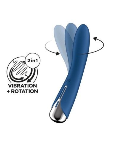 Vibrador Y Rotador  Spinning Vibe 1 Azul