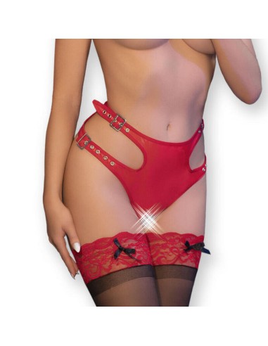 Chilirose - Cr 4656 Panties Crotchless Rojo L/xl