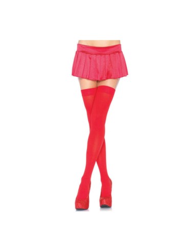 Leg Avenue - Medias Opacas Rojo