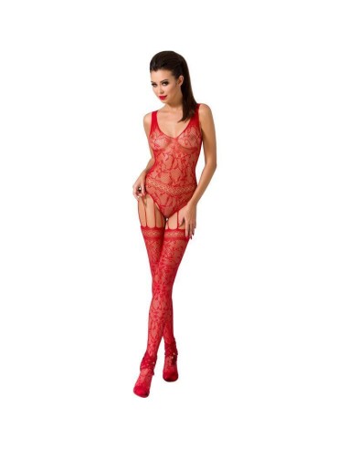 Passion - Woman Bs051 Bodystocking Rojo