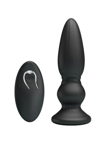 Mr Play - Vibrador Potente Control Remoto Anal Plug Negro