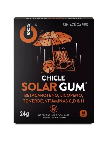 Wug Gum - Solar Chicle Bronceado 10 Unidades