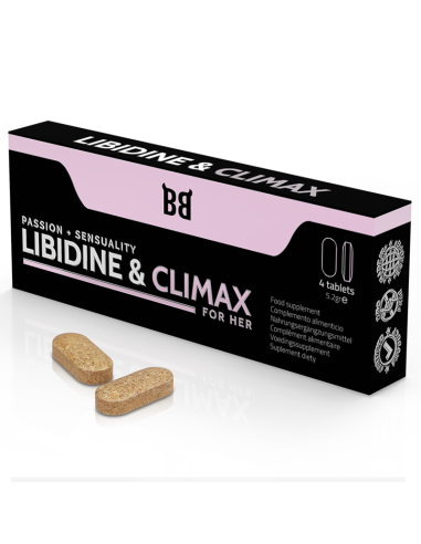 Black Bull - Libidine & Climax Aumento Líbido Para Mujer 4 Cápsulas