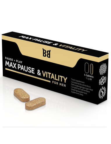 Black Bull - Max Pause & Vitality Retardante Para Hombre 4 Cápsulas