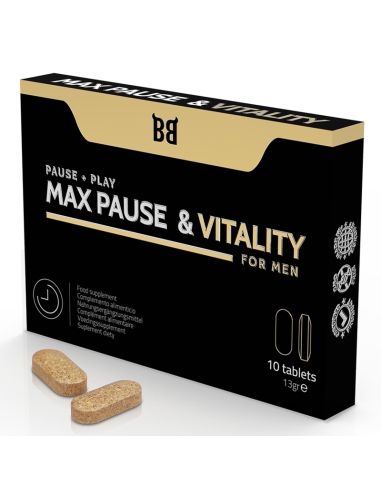 Black Bull - Max Pause & Vitality Retardante Para Hombre 10 Cápsulas