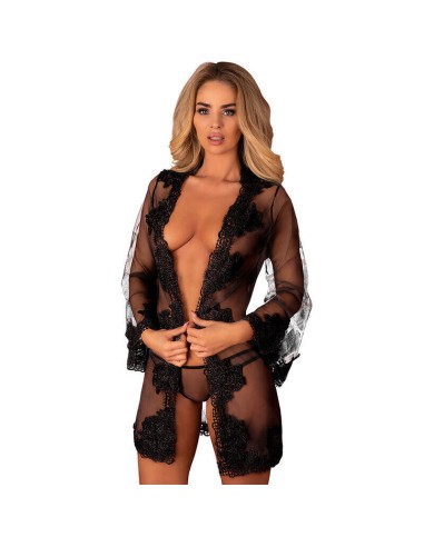 Livco Corsetti Fashion - Herina Lc Xg056 Bata + Panty Negro Talla única